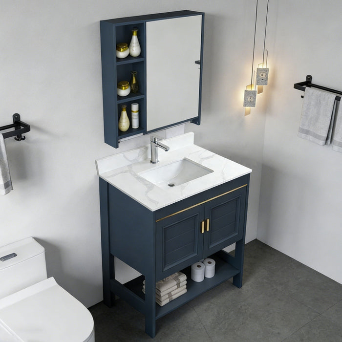 Bathroom Vanity Top With Undermount Single Bowl Sink