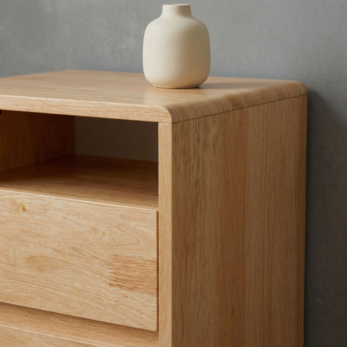 Nightstand With 2 Drawers And Shelves