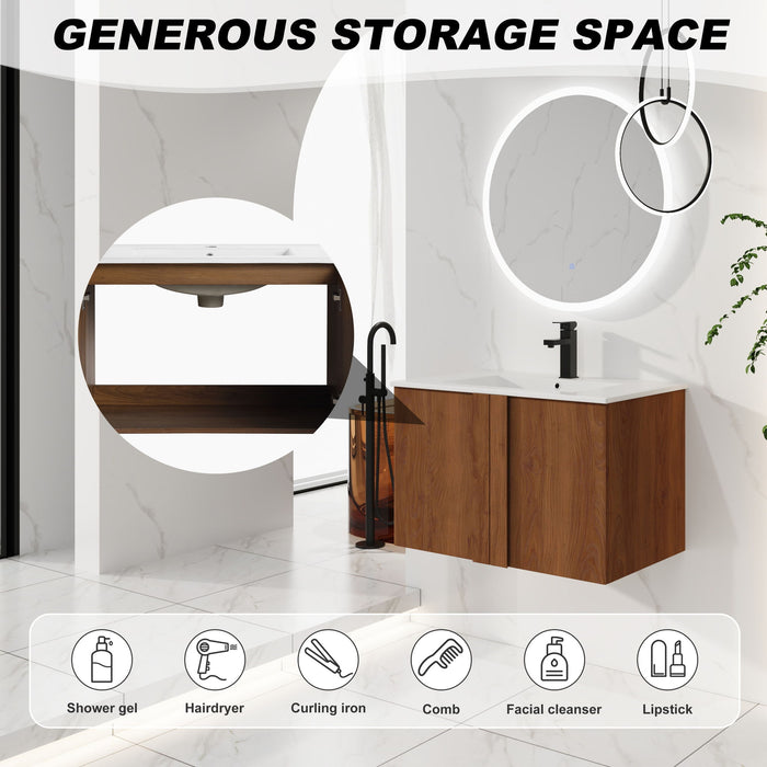 Floating Bathroom Vanity With Sink Combo