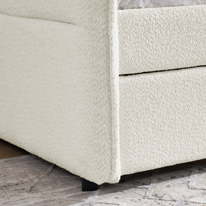 Upholstered Daybed With Pop Up Trundle