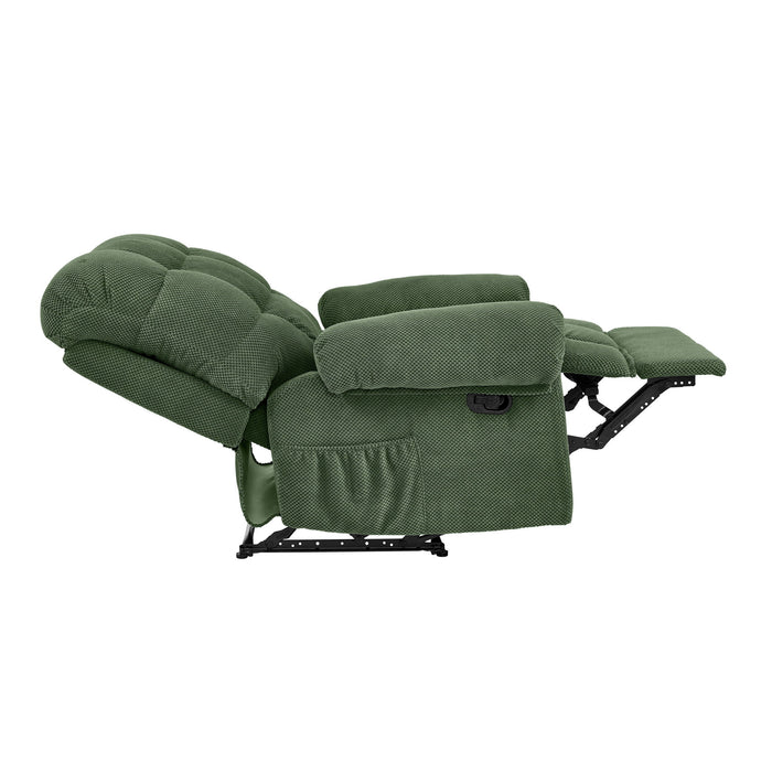 Manual Recliner, Padded Footrest