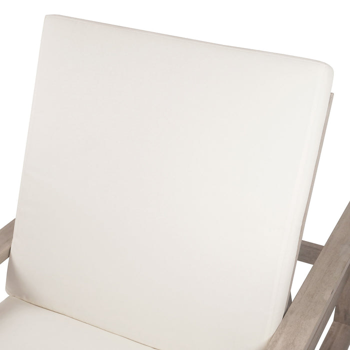Outdoor Lounge Chairs, 5 Position Chaise Lounge With Adjustable Backrest (Set of 2) - Gray