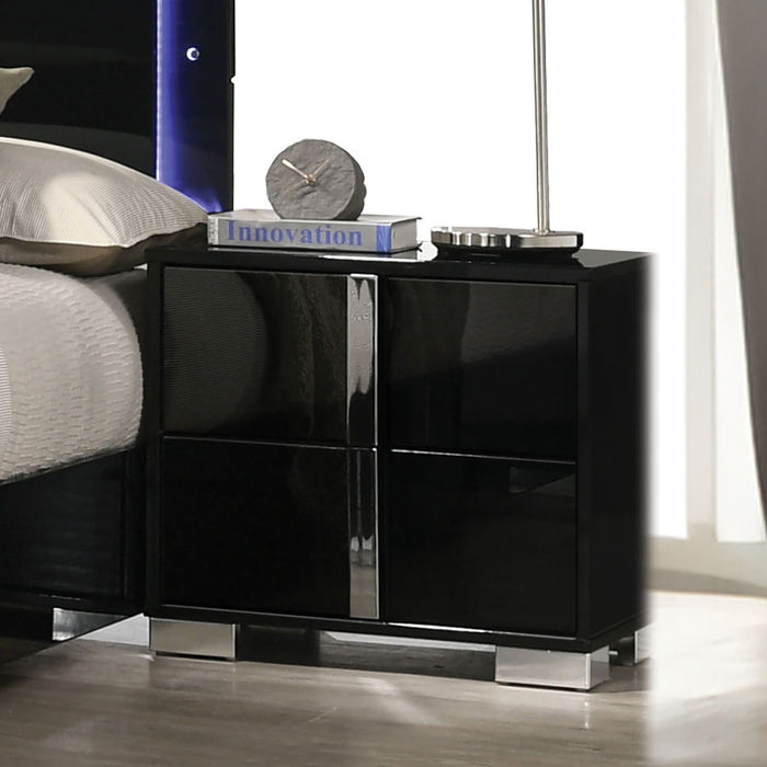 Nightstand With Vertical Handles