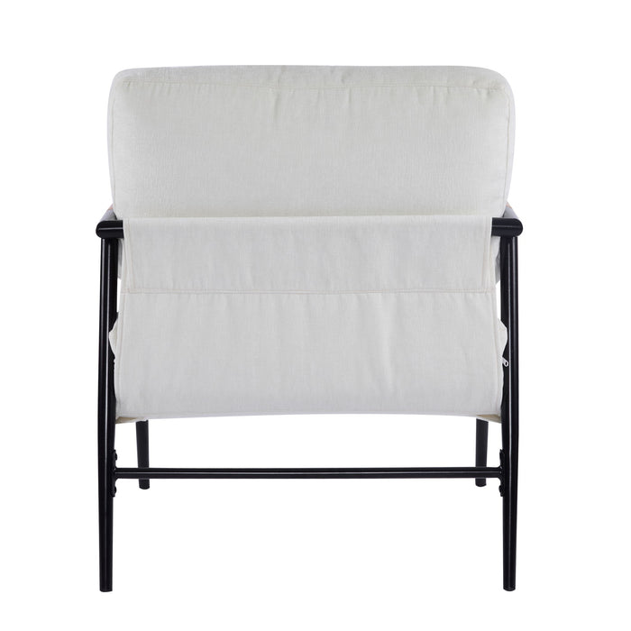 Modern Accent Chair With Plush Cushions, Cozy Seating