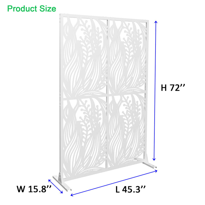 Free Standing Decorative Privacy Screen, Outdoor And Indoor Divider
