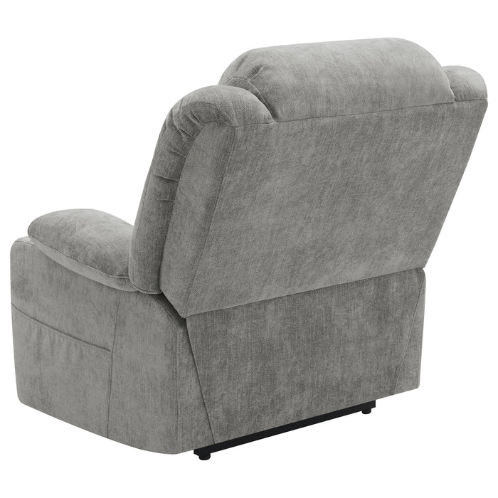 Beca - Upholstered Power Lift Recliner With Cupholders And USB Charging