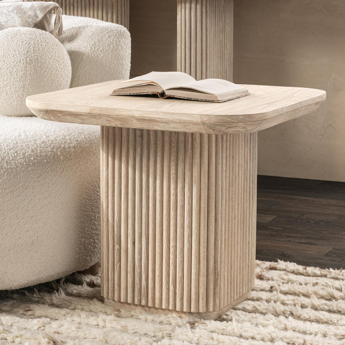 Vander - Solid Wood Square End Table