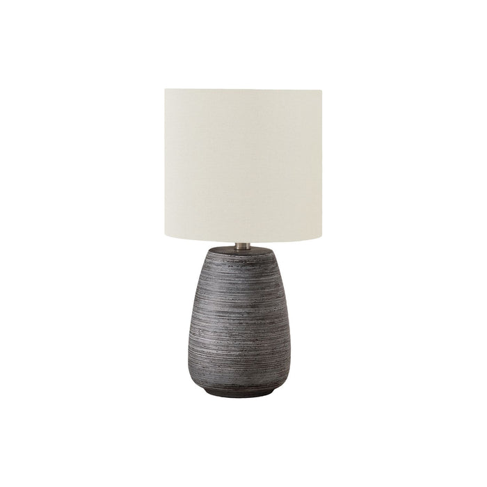 Lighting, Table Lamp, Ceramic, Contemporary - Gray / Cream