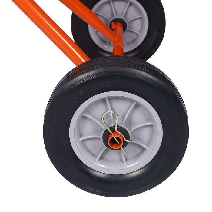 Portable Concrete Mixer With Etl Certificated Copper Motor, Electric Cement Mixer, 5.0 Cu. Ft. - Orange