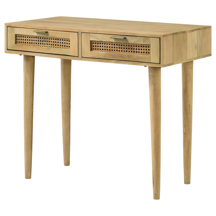 Zamora - 2 Drawer Entryway Console Accent Table - Natural