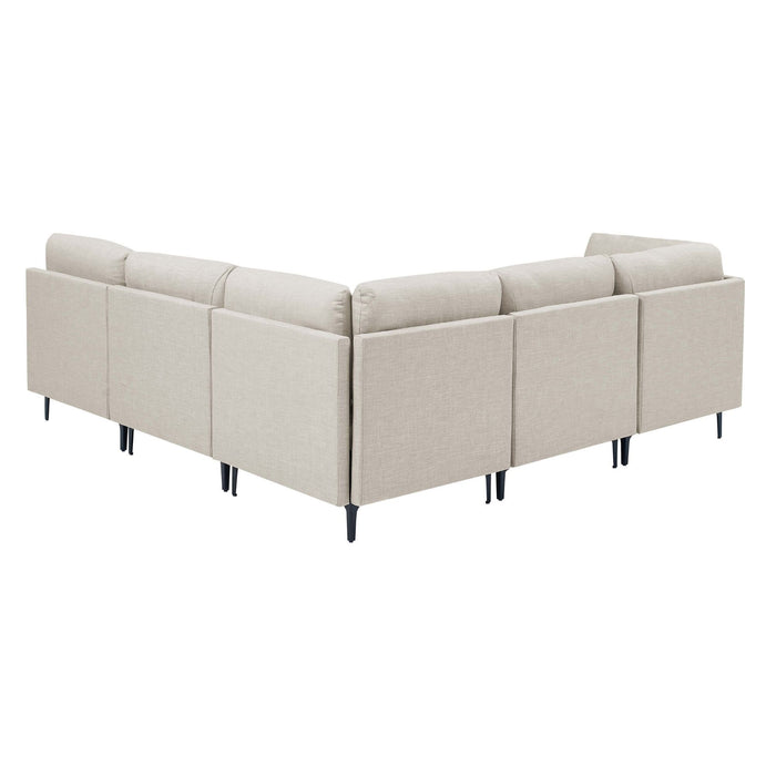 Upholstered Modular Sectional & Tall Legs