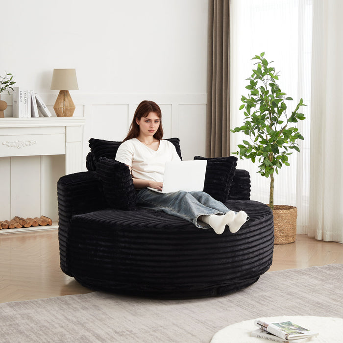 Swivel Chair With 360° Rotation For Living Room
