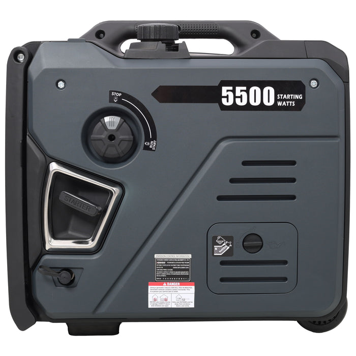 Super Quiet Inverter Generator 5.5Kw Portable Dual Fuel Electric & Remote Start Aluminium
