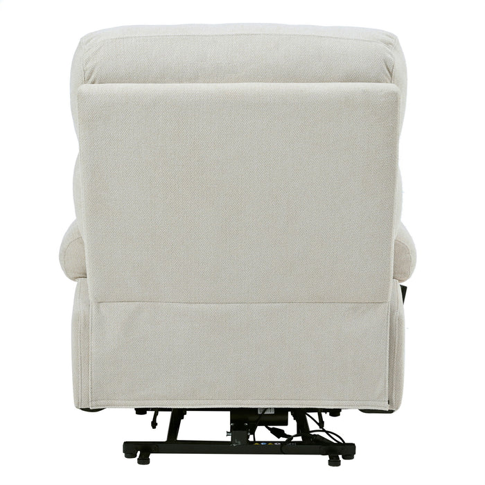 Oversized Power Lift Recliner Chai With Remote Control, Side Pocket, Spacious Seat