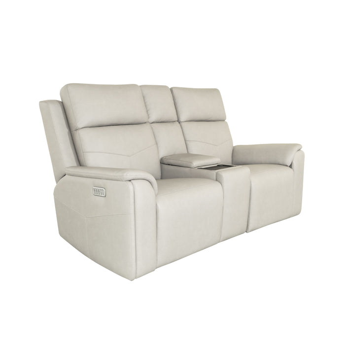 Vernon - Power Reclining Loveseat With Console, Power Headrests, Lumbar, Heat & Massage