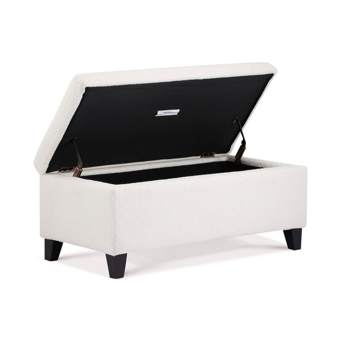 Storage Ottoman With Flip Top Lid