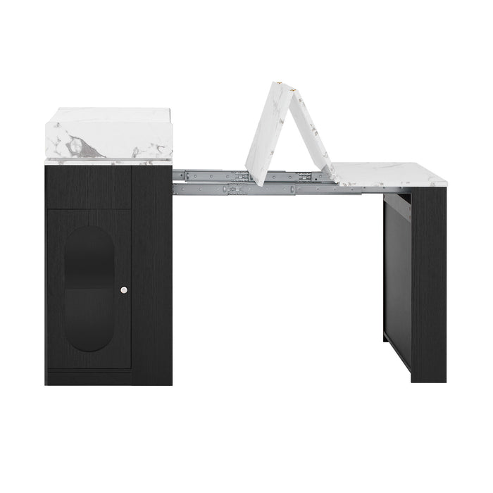 Extendable Dining Table With Folding Top