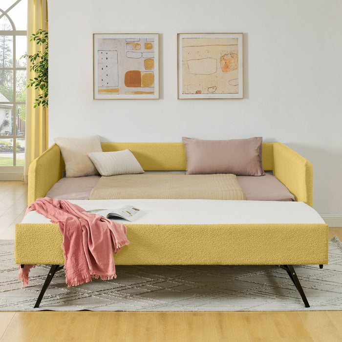 Upholstered Daybed With Pop Up Trundle