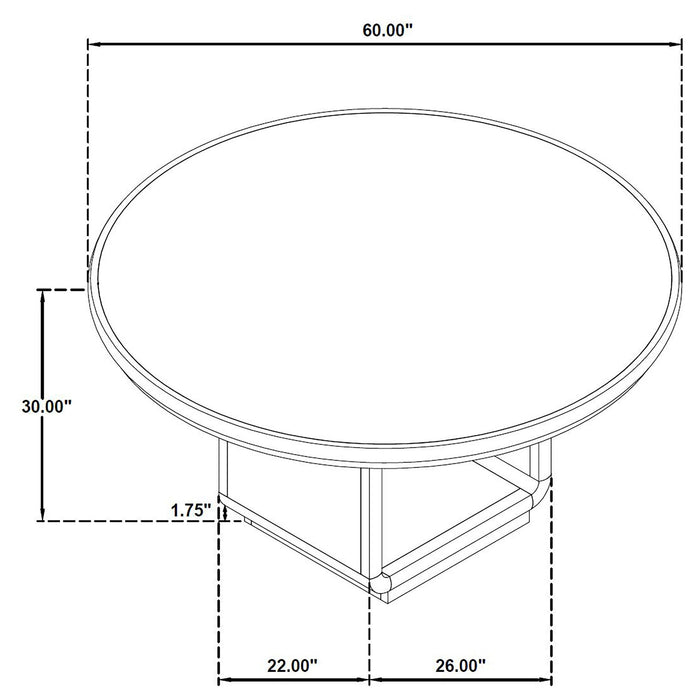 Bangor - Round Dining Table - Black