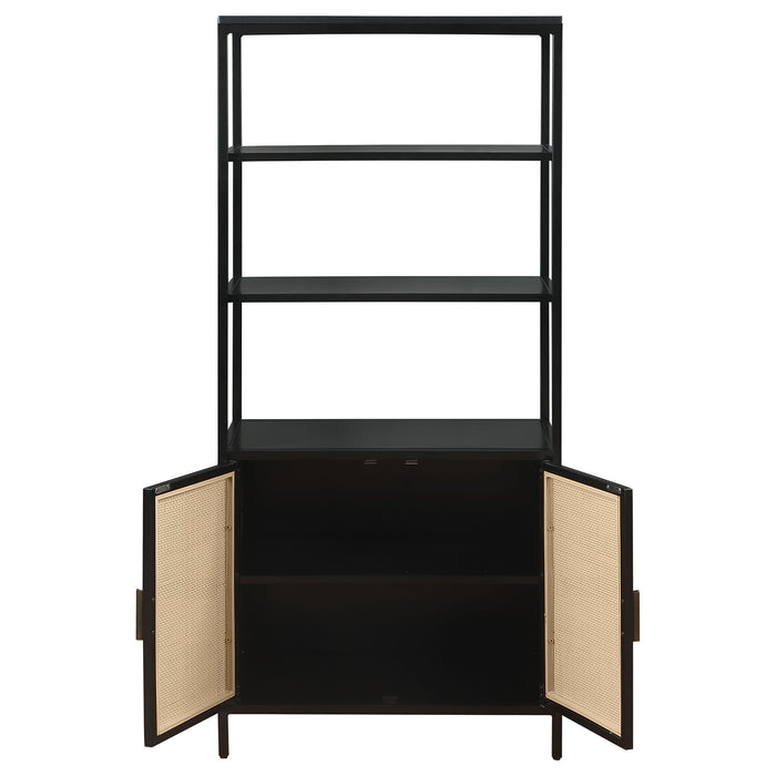 Kenneth - 3 Shelf Radio Weave Accent Cabinet