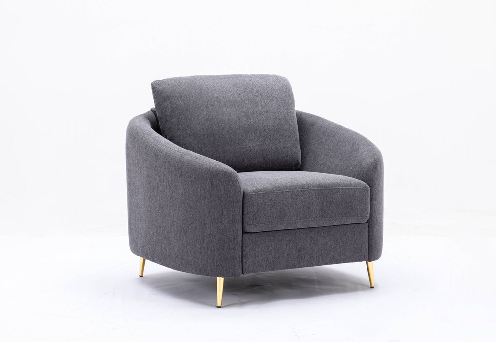 Yuina - 3 Pieces Living Room Set - Gray