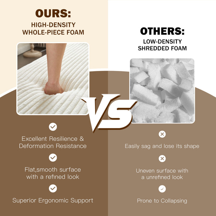 Floor Sofa With 2 Pillows, Convertible Twin Size Mattress For Living Room