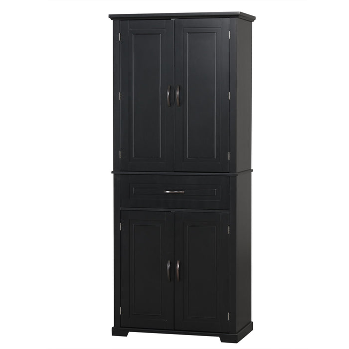 Bathroom Storage Cabinet With Doors And Drawer, Adjustable Shelf