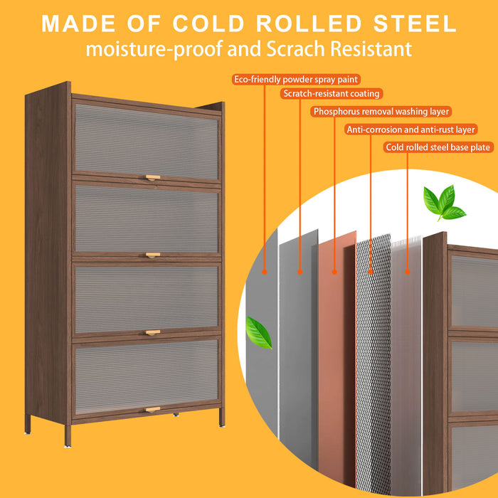 Flip Doors Cabinet, With Ample Storage Space