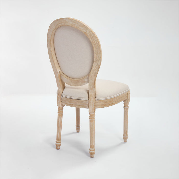 Upholstered With Round Back Dining Chairs (Set of 2)