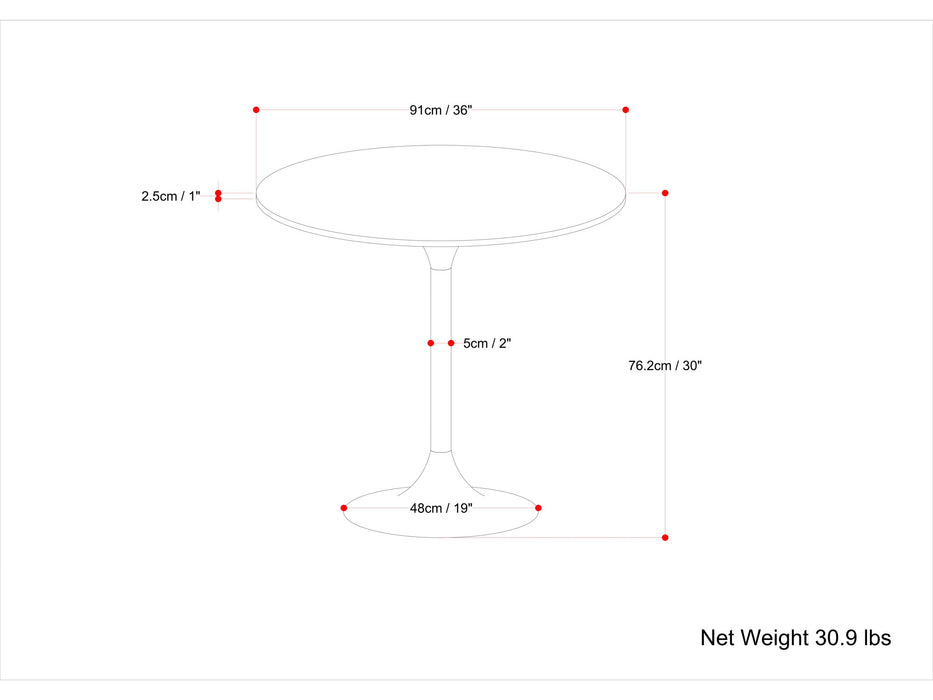 Radford - Round Dining Table - Walnut