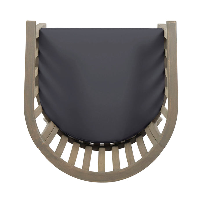 Outdoor Wooden Dining Chairs With Cushions (Set of 2)