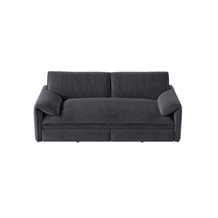 Queen Pull Out Sofa Bed, 3 In 1 Convertible Sleeper Sofa With Side Storage