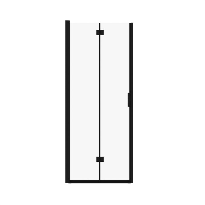 Semi Frameless Bifold Pivot Shower Door, Reversible Installation