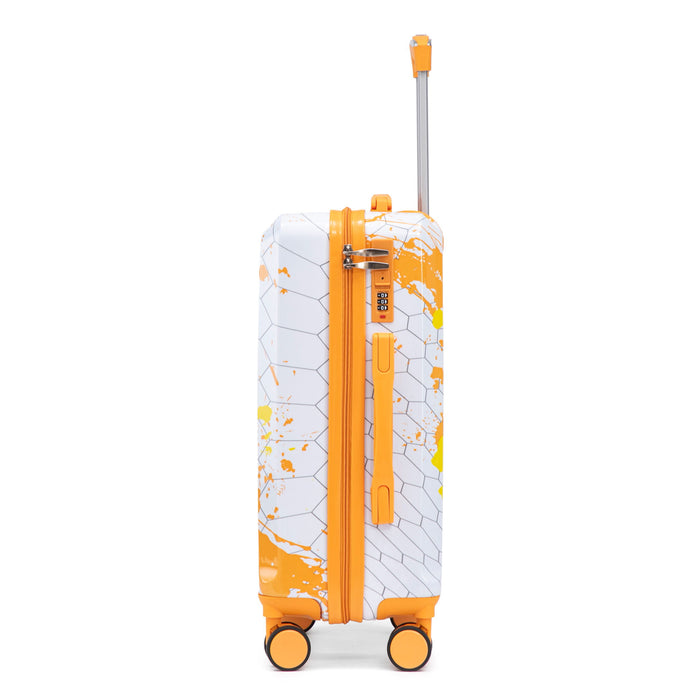 Luggage With Combination Lock, Lightweight Carry-On Suitcase