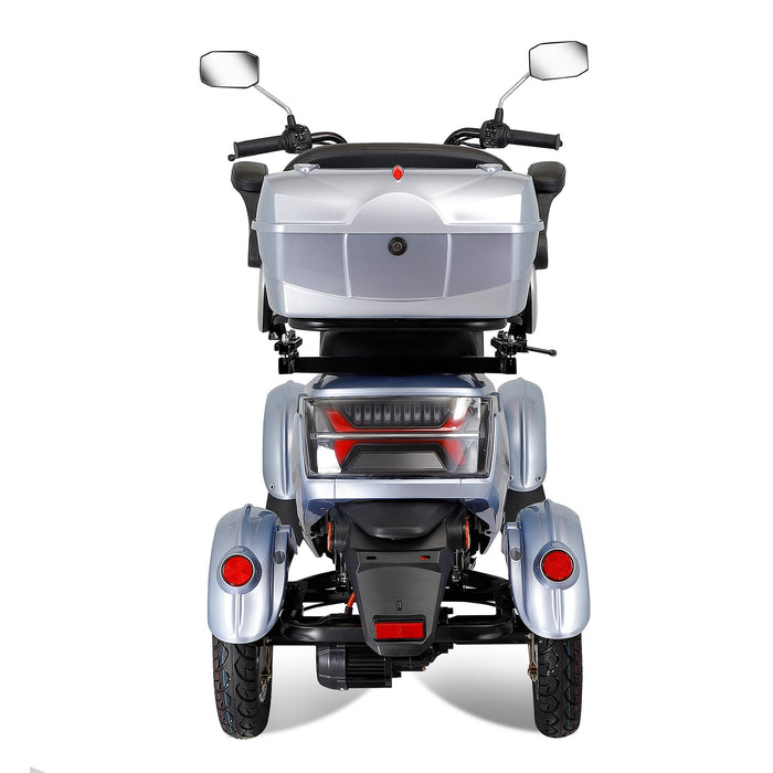 Electric Mobility Scooter With Big Size, High Power - Silver