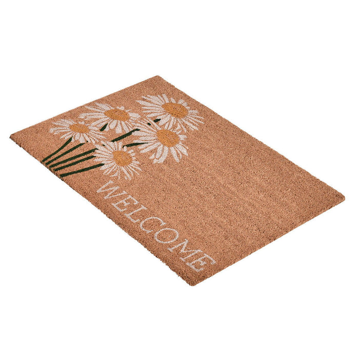 Doormats - Daisy Welcome Doormat - Ivory Multi / Natural