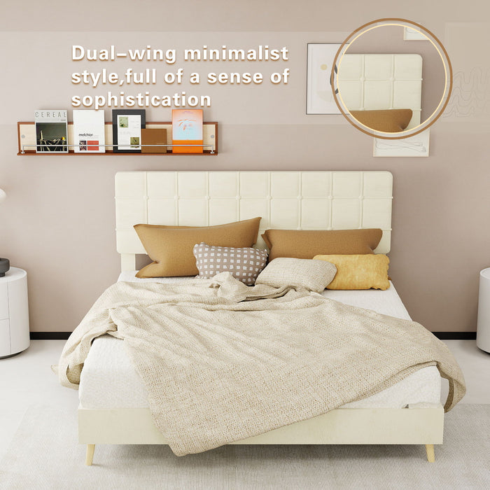 Yungan Lingge Minimalist Soft Pack Headboard Bed