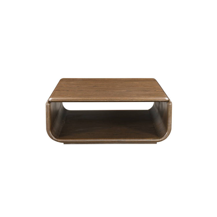 Lanza - Coffee Table With Open Shelf Storage - Dark Walnut