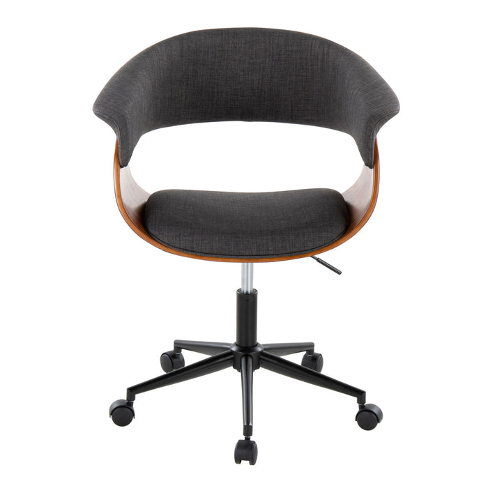 Vintage Mod - Mid-Century Modern Office Chair - Charcoal