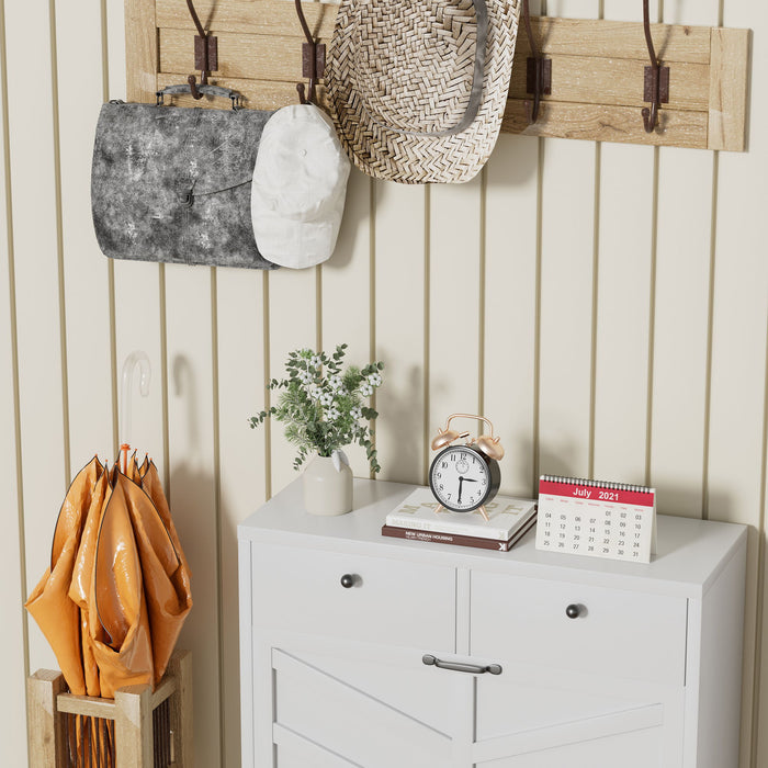 Shoe Cabinet With Flip Drawers