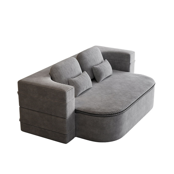 2 In 1 Foldable Sofa Bed With Multi Functional Blanket