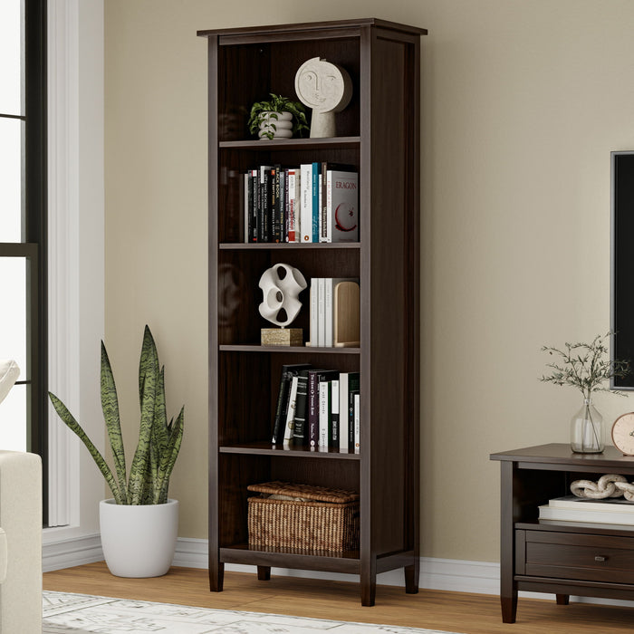 Warm Shaker - 5 Shelf Bookcase