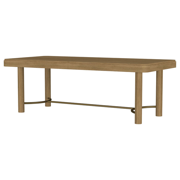 Benson - Extension Leaf Dining Table With Trestle Base - Sand