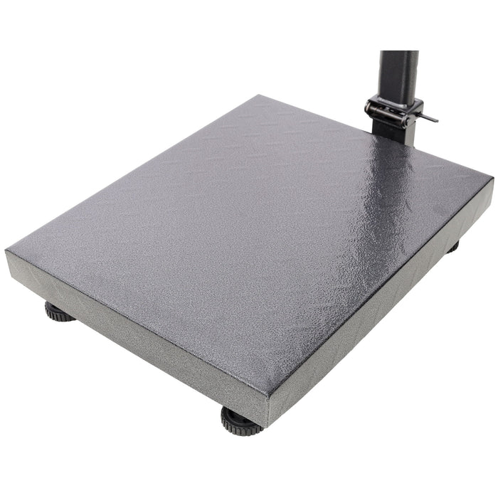 Digital Weight Computing Floor Platform Scale With Price Calculator - Black