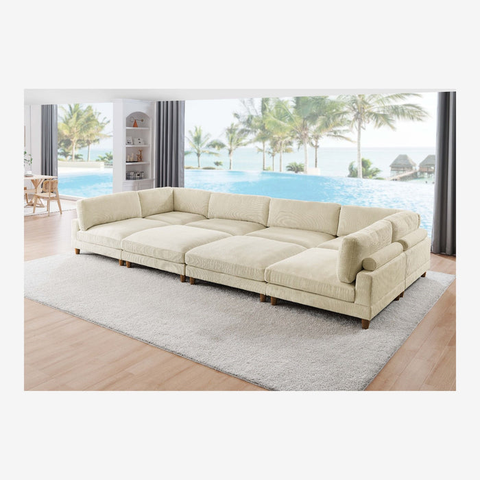 Modern Modular Sectional With Adjustable Back Support