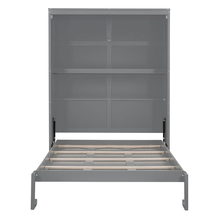 Murphy Wall Bed With Shelves, Space Saving