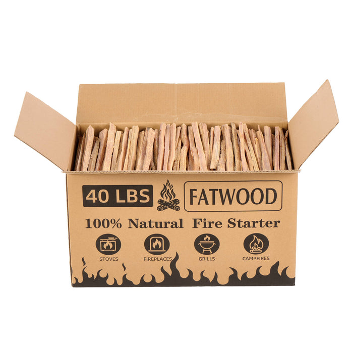Fatwood Fire Starter Sticks, Oil Rich Kindling For Fireplace