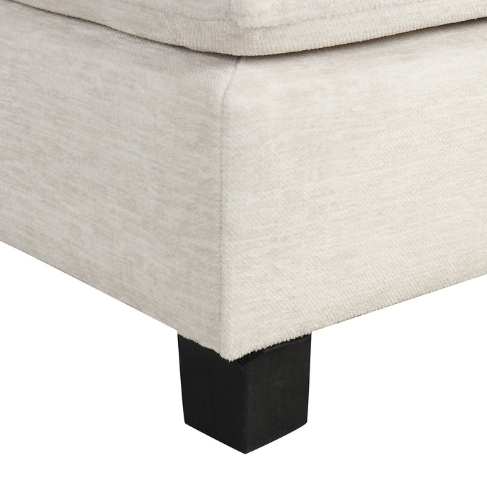 Contemporary U - Shaped Sectional Sofa With Movable Storage Ottoman