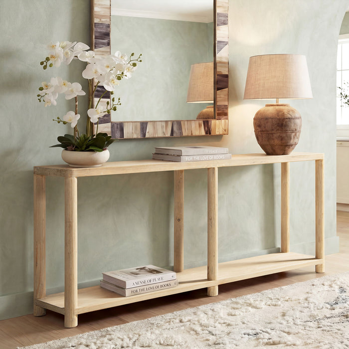 Milo - Console Table With Lower Shelf - Natural
