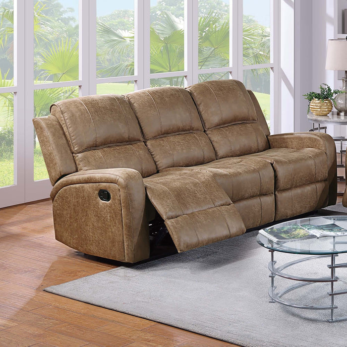 Modern Reclining Sofa With Padded Seat And Backrest